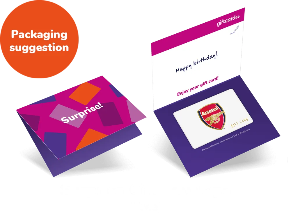 Wrapper Arsenal Football Club Gift Card