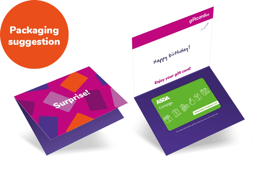 Wrapper ASDA Gift Card